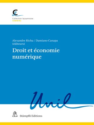 cover image of Droit et économie numérique